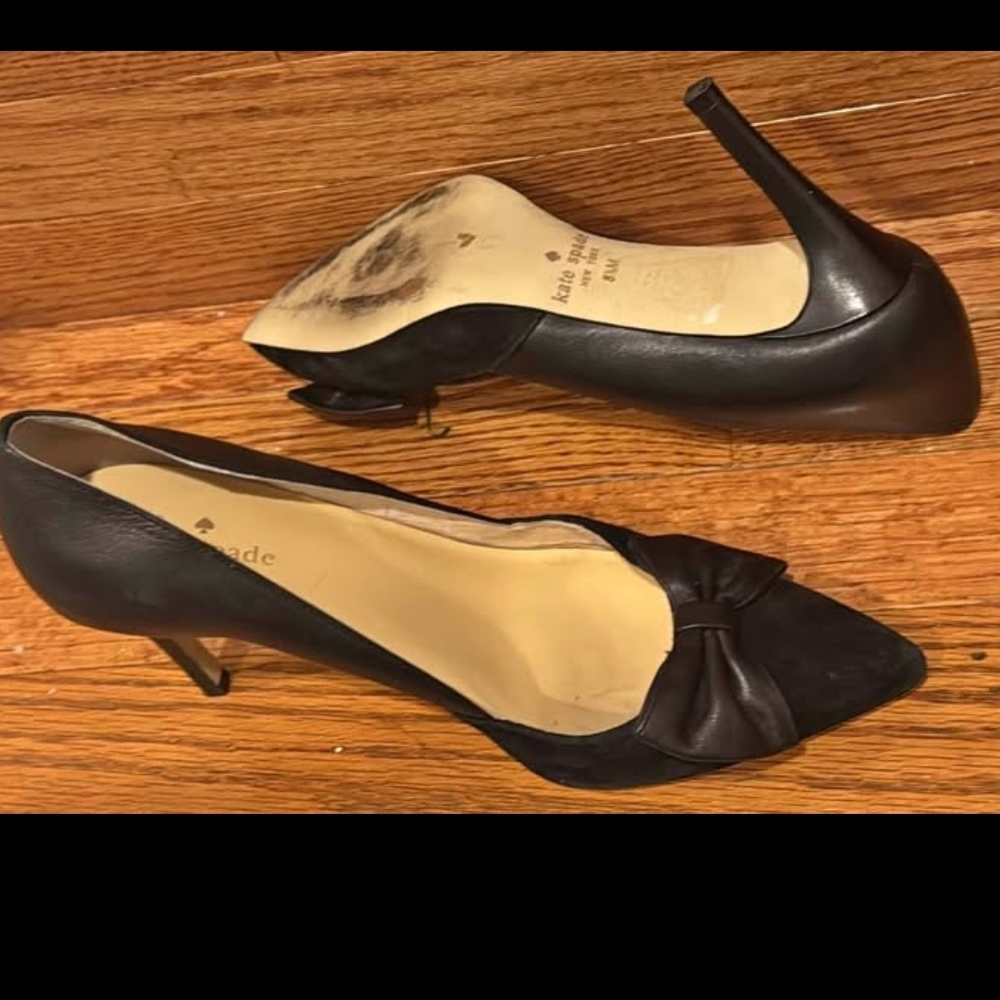Kate Spade Elegant Black Heels with Bow